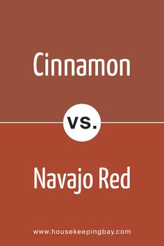 Cinnamon 2174-20 vs. BM 2171-10 Navajo Red