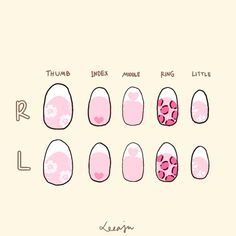 Draw On Nails, Nail Templates, Cute Things To Draw, Nail Board, Fake Nails Designs