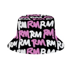 Introducing the RM Graffiti RMX Candy Pink bucket hat - the ultimate statement piece for any streetwear enthusiast! Made from 100% polyester diagonal cloth, this bucket hat boasts a nice shape that does not collapse, ensuring it will remain a staple in your wardrobe for years to come. Featuring the iconic Graffiti RMX RM design all over, this unisex bucket hat is the perfect addition to any outfit, making you stand out from the crowd with its eye-catching candy pink and white color way. Plus, it Pink Bucket Hat, Camo Patterns, Hat Stands, Vintage Cap, Purple Teal, Outfit Making, Candy Pink, Pink Candy, Back To Black