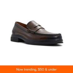 in stock Masculine Moc Toe Slip-ons For Formal Occasions, Modern Brown Semi-formal Loafers, Masculine Slip-on Formal Loafers, Modern Brown Moccasins For Formal Occasions, Masculine Slip-on Loafers For Formal Occasions, Formal Slip-on Loafers, Masculine Style Formal Slip-on Loafers, Timeless Slip-on Shoes For Semi-formal Events, Masculine Slip-on Loafers For Formal Events