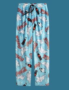 Mens Lounge Pants Coca-Cola Bears Minky Lounge Pants Sleep Pajama Size XL Soft  | eBay Cozy Blue Bottoms For Pajama Party, Cookie Monster Pj Pants, Victorious Outfits, Mens Lounge, Coca Cola Bear, Mens Lounge Pants, Anime School, Pj Pants, Pants Men