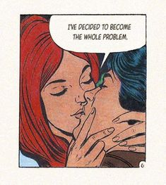 a comic strip with an image of a man kissing a woman's face and the caption i love how you don't get me at all