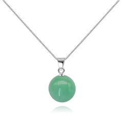 Dainty Necklaces For Womenmade With Genuine 10 Mm Jade,Jade Necklace Pendant Our Necklace Showcases The Beauty Of The Gemstone, Promoting Balance And Positive Energy. High-Quality 925 Sterling Silver Chaincrafted From High-Quality 925 Sterling Silver And Plated With 18k White Gold, This Handmade Jade Necklace Is Not Only Adjustable In Size (40cm-45cm/16-18 Inches) But Also Resistant To Fading, Ensuring That It Retains Its Shine Over Time. Perfect For Any Special Occasion, This Stunning Necklace Elegant Round Jade Crystal Necklaces, Elegant Jade Necklace With Adjustable Chain, Formal Jade Necklace With Round Pendant, Silver Necklace With Box Chain And Round Beads, Silver Jade Round Necklace, Silver Round Jade Necklace, White Gold Jade Round Necklace, Elegant Green Round Chain Necklace, Green Sterling Silver Round Pendant Necklace