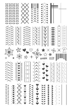 Printable Nail Art Templates, Printable Nail Art Practice Sheet, Printable Nail Art, Sweater Texture, Nail Art Stencils, Steel Nail Art, Flower Drawings, Nail Art Stamping, Nail Stamper