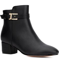 NEW YORK AND COMPANY Flori Ankle Bootie | Nordstromrack Fall Ankle Strap Workwear Boots, Fall Workwear Ankle Strap Boots, Ankle Strap Heeled Boots For Workwear In Fall, Chic Ankle Boot With Buckle Closure, Chic Ankle Heeled Boots With Buckle Closure, Chic Ankle Boots With Buckle Closure, Ankle Strap Boots With Buckle Closure For Work, Buckle Closure Ankle Boots For Work, Chic Heeled Boots With Buckle For Work