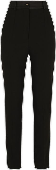 Elastane Jeans For Workwear, Black Elastane Tapered Leg Bottoms, Black Tapered Leg Elastane Bottoms, Chic Leggings With Pockets, Workwear Pants With Contrast Trim, Casual Workwear Bottoms With Contrast Trim, Workwear Straight Leg Bottoms With Contrast Trim, Workwear Bottoms With Contrast Trim, Straight Leg Workwear Bottoms With Contrast Trim