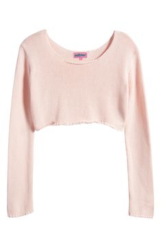 This slouchy cropped cover-up sweater is knit with a wide neckline and dropped shoulders. Boat neck Long sleeves 100% Acrilan acrylic Hand wash, dry flat Imported Cropped Sweater Outfit, College Wardrobe, Outfit Inso, Doll Halloween Costume, Pink Fits, Cute Fit, Chic Sweaters, Simple Trendy Outfits, Cute Sweaters