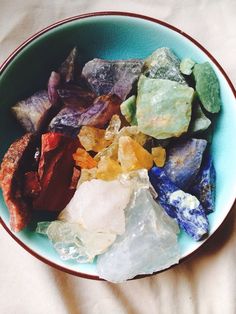 Bowl Of Crystals, Rainbow Rocks, Crystal Aesthetic, Sacred Spaces, Fruity Pebbles, Crystals Stones, Raw Quartz, Wild Adventures