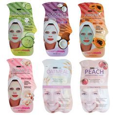 Creamy Face Mask Bundle Peel Of Face Mask, Face Mask Peel Off, Scrub Exfoliating, Skincare Mask, Bubble Mask, Turmeric Face Mask, Beauty Treats, Foot Mask, Skin Care Mask