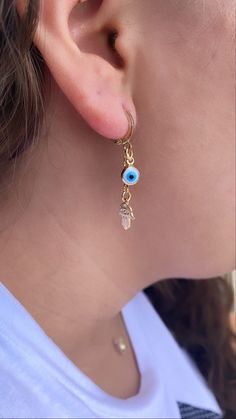 Hamsa & Evil Eyes Earrings * Dangle Earrings * 18 K Gold Filled Earrings * Evil Eye Earrings * Hamsa Earrings * Minimalist Earrings* Hamsa Earrings, Evil Eyes, Evil Eye Earrings, Gold Filled Earrings, Eye Earrings, Earrings Minimalist, Evil Eye Necklace, Evil Eye Jewelry, Eye Jewelry