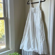 Questions? Leave A Comment Below! Sleeveless Sundress With Lace Trim For Daytime, Cotton Sleeveless Maxi Dress With Lace Trim, Dresses Women, Crochet Trim, Universal Thread, Leave A Comment, White Color, Sundress, Quilting