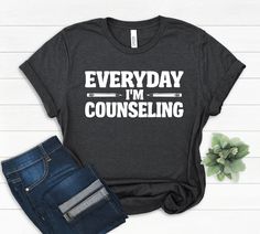 Counselor Shirt, Everyday I'M Counseling T-shirt, School Counselor Tees, Addiction Counselor Gift, Guidance Counselor, Schedule Changing Days This T-Shirt is everything you've dreamed of and more. It feels soft and comfortable made from ring-spun cotton. This updated unisex essential fits like a well-loved favorite. Super soft cotton and excellent quality print makes one to fall in love with it over and over again. -not being able to see how the items are packaged and shipped since they do it for you - time lapse even when they claim they ship quickly it can take anywhere from 15-30 days or more (2 months even) - not being to able to ensure a good quality item is being shipped out. Even if you ordered samples and vetted suppliers, they can ship anything from their end when it comes down to Counselor Outfits Women, Counselor Shirt, Guidance Counselor, Counselor Gifts, School Counselor, School Counseling, Counseling, Spun Cotton, Adult Outfits