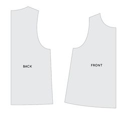 the front and back views of a vest