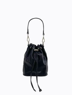 Luxe satin drawstring bucket bag with short detachable faux leather strap, plus additional long adjustable PL branded webbing strap. Silver hardware throughout plus hidden zipper pocket in lining.Bag Measures:Height: 20cmWidth: 19cmDepth: 9.5cmStrap Drop (short): 15cmStrap Drop (long/adjustable): 36-66cm Trendy Evening Bucket Bag, Trendy Evening Bucket Hobo Bag, Casual Evening Satchel Bucket Bag, Casual Evening Shoulder Bucket Bag, Casual Shoulder Bucket Bag For Evening, Daily Use Crossbody Drawstring Bag With Adjustable Strap, Evening Bucket Hobo Bag With Detachable Handle, Crossbody Drawstring Bag With Adjustable Strap, Casual Evening Bucket Bag