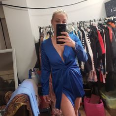 Cobalt Blue Silk Wrap Dress With Side Nipper. Size Small -Medium. I Have A Wider Waist So This Would Fit A Medium. I Am Bust 34b/C And There Is Room In The Chest. Ner Worn And In Perfect Condition Chic Royal Blue V-neck Mini Dress, Royal Blue V-neck Mini Dress For Night Out, Royal Blue V-neck Mini Dress For Party, Blue V-neck Mini Dress For Going Out, Pink Tunic Dress, Frill Mini Dress, Silk Wrap Dress, Silk Wrap Dresses, Pink Tunic