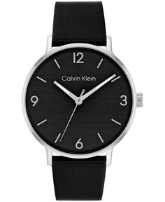 in stock Black Leather Watch, Calvin Klein Men, Clock Face, Daniel Wellington, Leather Watch, Calvin Klein, Tommy Hilfiger, Black Leather, Leather