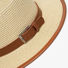 Make a statement with BeauToday's wide-brimmed straw hats! This stylish accessory is the perfect vacation essential, designed to protect you from the sun and add a chic touch to any outfit. Featuring a stylish adjustable strap decoration, these lightweight hats are fashionable and practical. Get ready for the season in style! Material: Paper Straw+Polyester Hat circumference:55-58cm Colors: Beige Straw Sun Hat For Beach Travel, Panama Hat Of Paper Straw For Vacation, Summer Vacation Hat Bands In Paper Straw, Summer Vacation Hat Bands With Paper Straw, Straw Boater Hat For Travel And Vacation, Vacation Travel Straw Boater Hat, Vacation Panama Hat For Travel, Wide Brim Paper Straw Hat For Travel, Brown Straw Sun Hat For Travel