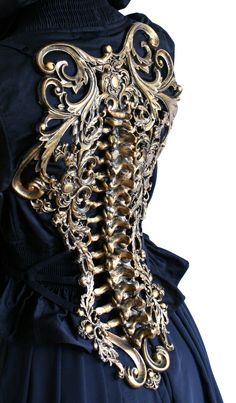 Back Piece, Gothic Steampunk, Fantasy Jewelry, Fantasy Clothing, Fantasy Fashion, Character Outfits, Costume Design, Pretty Dresses, Aesthetic Clothes