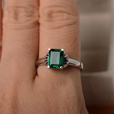 May birthstonelab emerald ringemerald cutsolitaire Emerald Cut Solitaire Emerald Promise Ring, Solitaire Emerald Cut Emerald Promise Ring, Emerald Radiant Cut Promise Ring, Classic Square Cut Emerald Ring With Accent Stones, May Birthstone Emerald Cut Emerald Ring, Classic Emerald-cut Sterling Silver Birthstone Ring, Classic Emerald Cut Sterling Silver Birthstone Ring, Green Emerald Cut Birthstone Ring With Accent Stones, Classic Emerald-cut Birthstone Ring In Sterling Silver