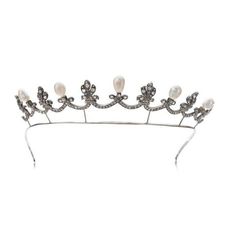 Costozon Bridal Tiara Headband 33 Tcw pearl Rose Cut Diamond 925 Sterling Silver Silver Headband Tiara For Girls Diamond Headband, Magnificent Jewels, Tiaras Jewellery, Pearl Tiara, Brown Gemstone, Silver Headband, Diamond Tiara, Tiara Crown, Book Jewelry