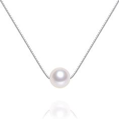 PRICES MAY VARY. 18'' Seashell Pearl Necklace--Chic and elegant, suitable for women, great gift choice for wife, mom, girlfriend, daughter, granddaughter, sisters, friends or yourself. Ideal gift choice for wedding, bridal, bridesmaid necklace or everyday necklace. Perfect present for Birthday, Anniversary, Valentines day, Christmas, Mother's day, Graduation, Engagement, Wedding, etc. Pearl’s diameter: 6m, 8mm and 10mm, Chain’s length:16.3 inches+1.3 inch extension, that is 41.5cm+3.3cm extensio Diamond Infinity Necklace, Necklace Seashell, Silver Necklace For Women, Diamond Initial Necklace, Gold Chain Choker, Single Pearl, Floating Necklace, Gold Letter Necklace, Choker Pendant