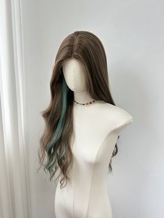 Hair Claims, Platinum Blonde Highlights, Korean Hair Color, Wig Styling, Purple Wig, Green Wig, Blue Wig, Korean Hair, Pink Wig