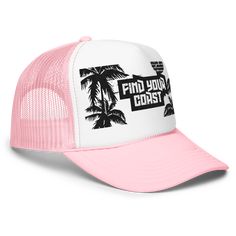 🌞🧢 Foam Trucker Hat: Coastal Style! 🧢🌞 Stand Out, Coast In Ready to make waves? Our Foam Trucker Hat is your ticket to coastal cool. Whether you’re beachcombing, boardwalk strolling, or simply soaking up the sun, this hat has you covered. Here’s why it’s a must-have: 🏄‍♂️ Premium Look & Feel: Crafted from high-quality polyester and foam, it guarantees style that’s as refreshing as a sea breeze. 🌺 Adjustable Snap: Customize the fit for all-day comfort—whether you’re chasing seagulls or chas Trendy 5-panel Trucker Hat For Beach, Summer Trucker Hat With Flat Bill For Travel, Summer Flat Bill Trucker Hat For Travel, Summer Travel Trucker Hat With Flat Bill, Trendy 5-panel Baseball Cap For Beach, Trendy Trucker Hat For Summer Outdoor Activities, Trendy Outdoor Baseball Cap For Beach Season, Black Flat Bill Trucker Hat For The Beach, Beach Season Trucker Hat For Travel