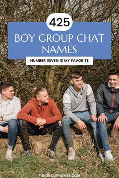 425 Boy Group Chat Names For Your Squad To Try! Score Hero, Thunder Buddy, Funny Boy, Boy Group, Squad Goals