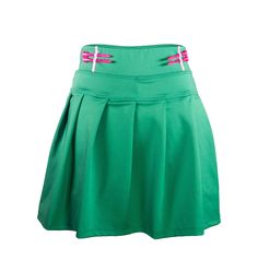 Our cute and flirty pleated golf skirt combines classic elegance with modern performance. Made from a premium blend of stretchable, moisture-wicking fabric, this skirt is designed to keep you cool and comfortable throughout your game. The pleats are meticulously crafted to maintain their structured appearance, even after multiple washes, while providing unrestricted movement during your swing. The waistband is wide and finished with LeraSamGolf innovation – ‘tee-holsters’, ensuring a secure plac Summer Pleated Elastane Tennis Skirt, Casual Pleated Skirted Swim Skirt, Tennis Mini Pleated Skirt, Spring Tennis Skirt With Stretch, Casual Pleated Tennis Skirt In Elastane, Spring Elastane Pleated Skirt, Sporty Fitted Pleated Swim Skirt, Fitted Tennis Skort With Lined Skirt, Casual Fitted Pleated Swim Skirt