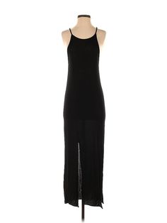 Zara Casual Dress Size: Small Black Dresses - used. No Fabric Content, Slip dress, Scoop Neck, Midi/Calf Length, Sleeveless | Zara Casual Dress - Slip dress: Black Dresses - Used - Size Small Affordable Black Zara Midi Dress, Cheap Black Zara Midi Dress, Black Dresses Casual, Zara Black, Casual Dresses For Women, Casual Dress, Casual Dresses, Slip Dress, Black Dress