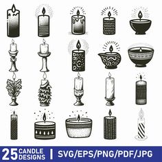 the 25 candle designs are available for free to use on your website or in print