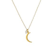 Small Moon Necklace