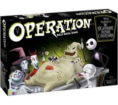 an operation board game with characters from the animated movie, it's about time for halloween