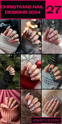 Dive into the top christmas nail designs of 2024. From simple holiday red and green styles to fancy glitter touches, these ideas will keep your nails looking festive all season. Find easy gel designs for a quick update, or try cute and short styles that are perfect for every occasion. Love Disney? Check out playful designs for a fun twist. Go dark with black and gold or keep it light with pink and white. Discover your next favorite christmas nail designs for a perfect holiday look. Holiday Nail Ideas, Love Disney, Holiday Nail