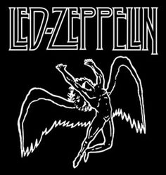 the logo for led - zepelin's album, with an angel on it