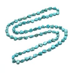 Turquoise Necklace for Women】 Turquoise is a perennial favorite and these stunning beads will not disappoint! Irregular turquoise beads long strand statement necklace for women girls handmade jewelry Long Strand Necklace Turquoise howlite stones measure approx 3/4" in length and approx 1/2" in width. This simple green turquoise multi-strand necklace looks great as one strand, two or three. Wear it with your favorite tee shirt or dress it up with your bridesmaid's dresses, wear it over and over. Hand Knotted Necklace, Yoga Necklace, Necklaces Handmade, Thread Necklace, Braided Necklace, Beach Necklaces, Multi Layer Necklace, Stone Beaded Necklace, Moon Pendant Necklace