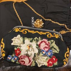 Beautiful New Dolce And Gabbana Runway Embroidered Bag With Certificate And Dust Bag. Also You Have To See Matching Shoes (Check My Listings) Elegant Top Handle Shoulder Bag With Embroidered Logo, Multicolor Embroidered Evening Clutch Bag, Luxury Floral Embroidered Rectangular Shoulder Bag, Designer Embroidered Top Handle Bag, Luxury Floral Embroidery Rectangular Shoulder Bag, Evening Bags With Embroidered Logo, Elegant Bags With Embroidered Logo For Everyday Use, Elegant Rectangular Bag With Embroidered Logo, Black Top Handle Shoulder Bag With Embroidered Logo