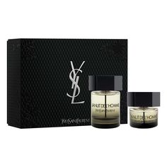 Spicy Fragrance, Long-Lasting Fragrance, Oriental Fragrance, Seductive Scent Type Cologne Gift Set What it is Discover this 2-piece holiday cologne gift set featuring the warm, spicy, & long-lasting men's fragrance La Nuit de L'Homme Eau de Toilette. This gift set contains a 3.4 oz. Eau de Toilette spray and a 1.3 oz. Eau de Toilette spray. Wrapped in couture black & silver featuring the iconic YSL cassandre, this gift set is made from 100% cardboard and sourced from sustainably managed forests (FSCTM). YSL Beauty is committed to reducing our environmental impact. Set Includes: 3.4 oz. La Nuit de L'homme Eau de Toilette 1.3 oz. La Nuit de L'homme Eau de Toilette About The Fragrance The fragrance breaks into a spicy bergamot top note before giving way to a heart of cedar and lavender and a