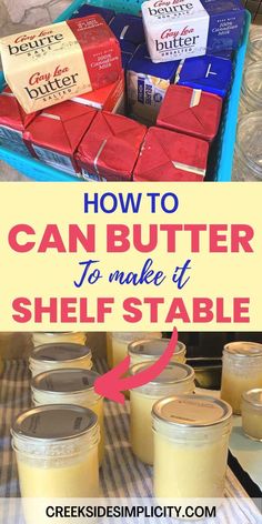 how to can butter to make a shelf stable