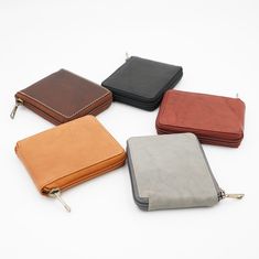 Full Grain Cow Napa Leather. Ultra soft to the touch Dimensions (LxW): 4.50 in x 3.50 in (closed) 9 Credit card slots with 2 additional side slots / 1 ID window Gusset bill compartments (Two separate compartments) Full zip-around closure for the wallet Sturdy Hardware  We urge customers to please keep track of your delivery day, so you know when it's being delivered. Package Theft (this includes items that show delivered but not received by customer) is not covered by our shop. We sincerely apol Leather Travel Wallet, Leather Anniversary Gift, Leather Passport Holder, Custom Wallet, Leather Anniversary, Rfid Wallet, Zipper Wallet, Minimalist Wallet, Leather Travel