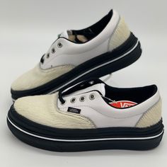 Brand New With Original Box No Lid Fury Vans White Synthetic Sneakers, Leopard Print Vans, Vans Slip On Shoes, Vans Yellow, Plaid Shoes, Grey Vans, Vans Checkered, Old Skool Black, Slipon Shoes