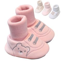 PRICES MAY VARY. 【Premium Material】-- The shoe body is made of high-quality soft fabric; the breathable cotton lining is soft and comfortable and can be worn on bare feet; the sole is soft, non-slip, and wear-resistant. 【Cute Design】-- Cute cartoon bear embroidery pattern with bright colors and vibrant appearance. Keep your baby cute and warm this winter. 【Suitable Size】-- Available in three shoe sizes for most babies, the 360° terry circles tightly wrap your baby's feet, and its elastic materia Cute Winter Shoes, Warm Winter Shoes, Bear Embroidery, Baby Unisex, Toddler Boots, Cartoon Bear, Shoes Baby