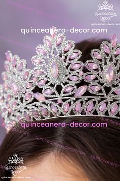 Blush pink quinceañera Tiara is a symbolic Crown worn by a young woman during her Quinceañera celebration. Adorned with sparkling silver jewels, the tiara symbolizes the princess-like status of the celebrant on her special day. It serves as a cherished accessory, highlighting the significance and elegance of the occasion. *Tiaras/Crowns cannot be engraved Color of Tiara: Blush Pink with SilverIncludes: Tiara only All the items are hand-made.Can be personalized with name and date of your celebrat Princess Style Quinceanera Dress For Debutante Ball, Princess Style Quinceanera Dress, Elegant Pink Quinceanera Dress, Pink Princess Quinceanera Dress For Party, Pink Princess Style Quinceanera Dress For Party, Glamorous Pink Quinceanera Dress, Wedding Teardrop Crown Headpiece With Rhinestones, Teardrop Crown Headpiece With Rhinestones For Wedding, Pink Pinched Crown For Party