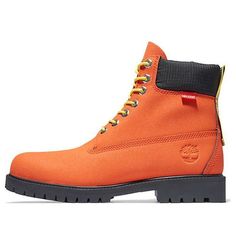 Timberland 6 Inch Premium Waterproof Boot 'Neon Orange' A2F7M845 Orange Waterproof Boots With Round Toe, Sporty Timberland Waterproof Boots, Sporty Waterproof Timberland Boots, Timberland Sporty Waterproof Winter Boots, Sporty Timberland Waterproof Winter Boots, Yellow Waterproof Timberland Boots, Waterproof Yellow Timberland Boots, Yellow Waterproof Boots With Reinforced Toe For Outdoor, Timberland 6 Inch