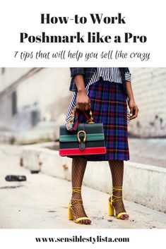 Looking to make some extra money on the side from home?  Baltimore blogger, Kimberly Kong, talks about the power of Poshmark and gives you 7 tips to sell successfully on the app! Handbag Quotes, Handbag Essentials, Dream Outfits, Perfect Handbag, Design Jobs, Selling On Poshmark, Tartan Pattern, Fashion Bloggers, Designer Bags