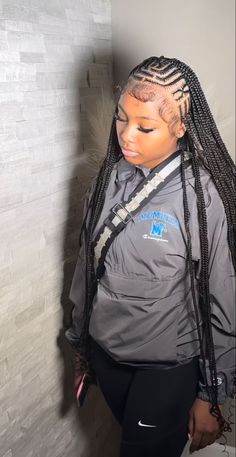 Fulani Braids Fulani Braids Outfit, Pretty Braiding Hairstyles, Brading Hairstyles Teens, Hairstles For Black Girls Braids, Blaxk Girl Hairstyles Braids, Fulani Knotless Braids With Curls, Black And Blonde Fulani Braids, Black Protective Hairstyles Braids, Cute Black Girls Hairstyles Braids