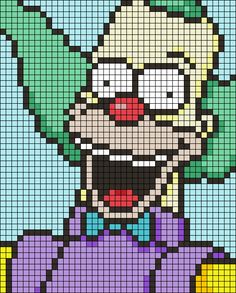 an image of a cartoon character made out of pixels