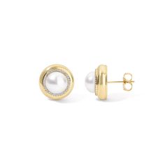 Indulge in timeless elegance with our Large Candy Button Pearl Studs. Each pair showcases a lustrous Mabe Pearl gracefully encased in radiant gold settings, exuding sophistication and charm. Versatile enough to complement both casual and formal attire, these earrings effortlessly elevate any ensemble. Treat yourself or someone special to the classic beauty and enduring allure of these exquisite pearl earrings. 14K Yellow Gold Mabe Pearls = 12mm Diamond Halo weight = 0.42 carats Button size = 19m Elegant Timeless Earrings For Anniversary, Elegant Earrings With Timeless Design, Elegant 14k Gold Earrings With Timeless Design, Elegant Diamond Jewelry With Timeless Design, Elegant Jewelry With Timeless Design, Elegant Diamond White Jewelry With Timeless Design, Elegant Timeless Diamond White Jewelry, Elegant Timeless Jewelry For Formal Occasions, Elegant Timeless Design Jewelry For Formal Occasions