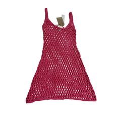 Brand New In Perfect Condition. F1-1123 Product Details Crochet Fabric Scoop Neckline Sleeveless Mini Length Beach Cover-Up, Swim Cover-Up Size: Womens Xs Condition: New With Tags Crochet Fabric, Swim Cover, Beach Covers, Summer Clothes, Crochet Dress, Scoop Neckline, Womens Swim, Pink Color, Summer Outfits