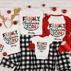 [CHRISTMAS FAMILY GARMENT]: Designed with the essence of family bonding, our family Christmas clothing prints the heartwarming quote "Family Christmas 2024 Making Memories Together," reminding everyone of the importance of cherishing time spent with loved ones during this special occasion. Each item of clothing can be personalized with the names of your loved ones or a blessing, making it the ideal Christmas memento for every member of your family.
[HIGH-QUALITY MATERIAL]: Crafted from Christmas Shirts Family Matching, Christmas T Shirt Ideas Family, Christmas Family Shirts Ideas, Christmas Tshirt Ideas, Christmas Family Pjs, Kids Christmas T Shirts, Christmas Sleepover, Christmas Family Pajamas, Fun Christmas Shirts